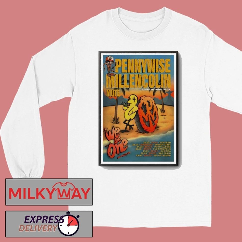 Pennywise Millencolin Co-Headlining SA Tour 26 Poster shirt