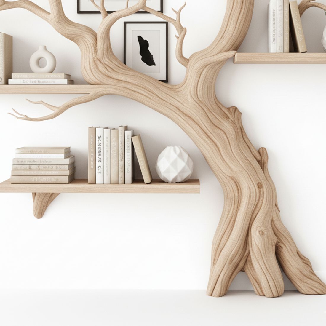Driftwood-Inspired Bookshelf – Handcrafted from Barn & Pallet Wood
