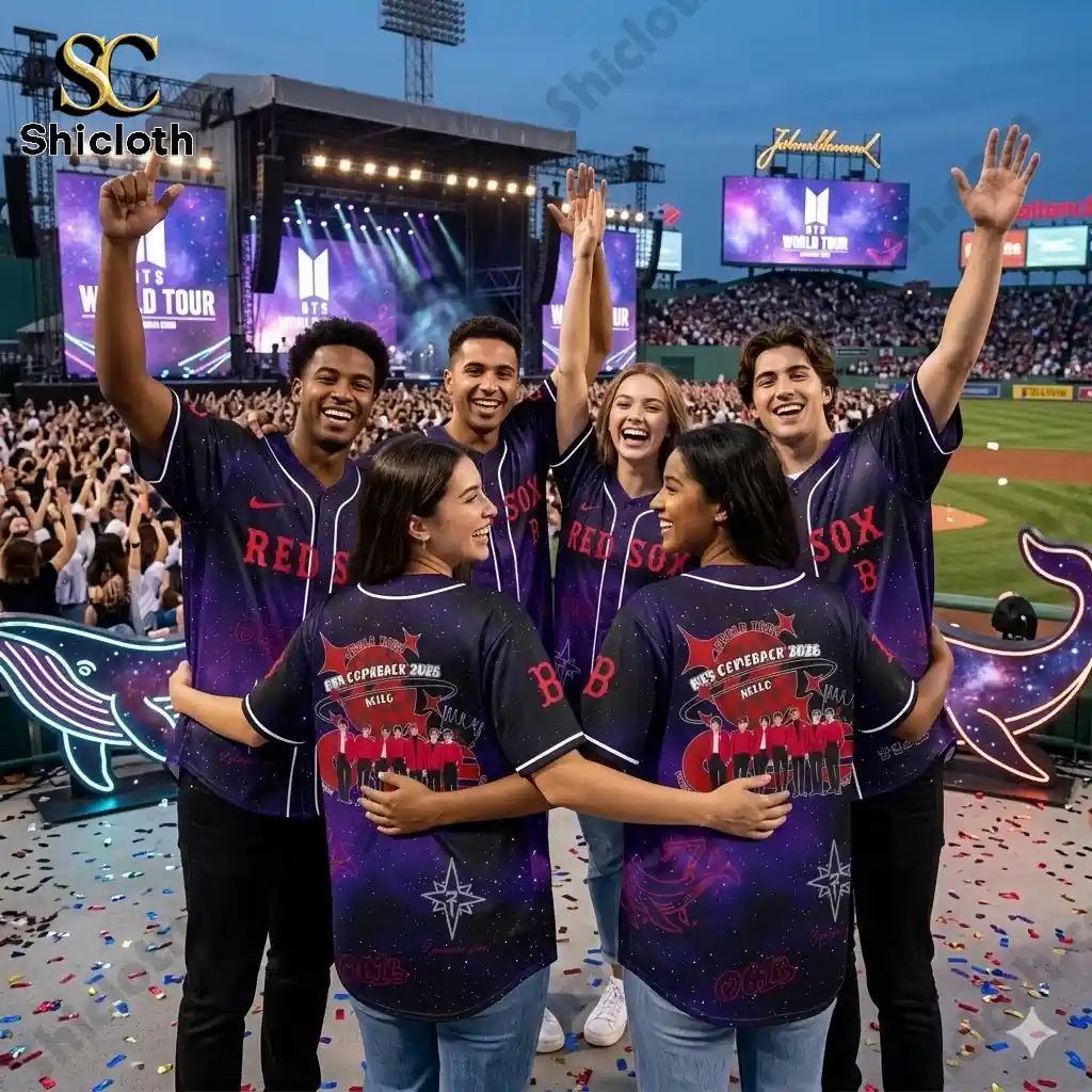 BTS World Tour 2026 x Boston Red Sox Exclusive Baseball Jersey