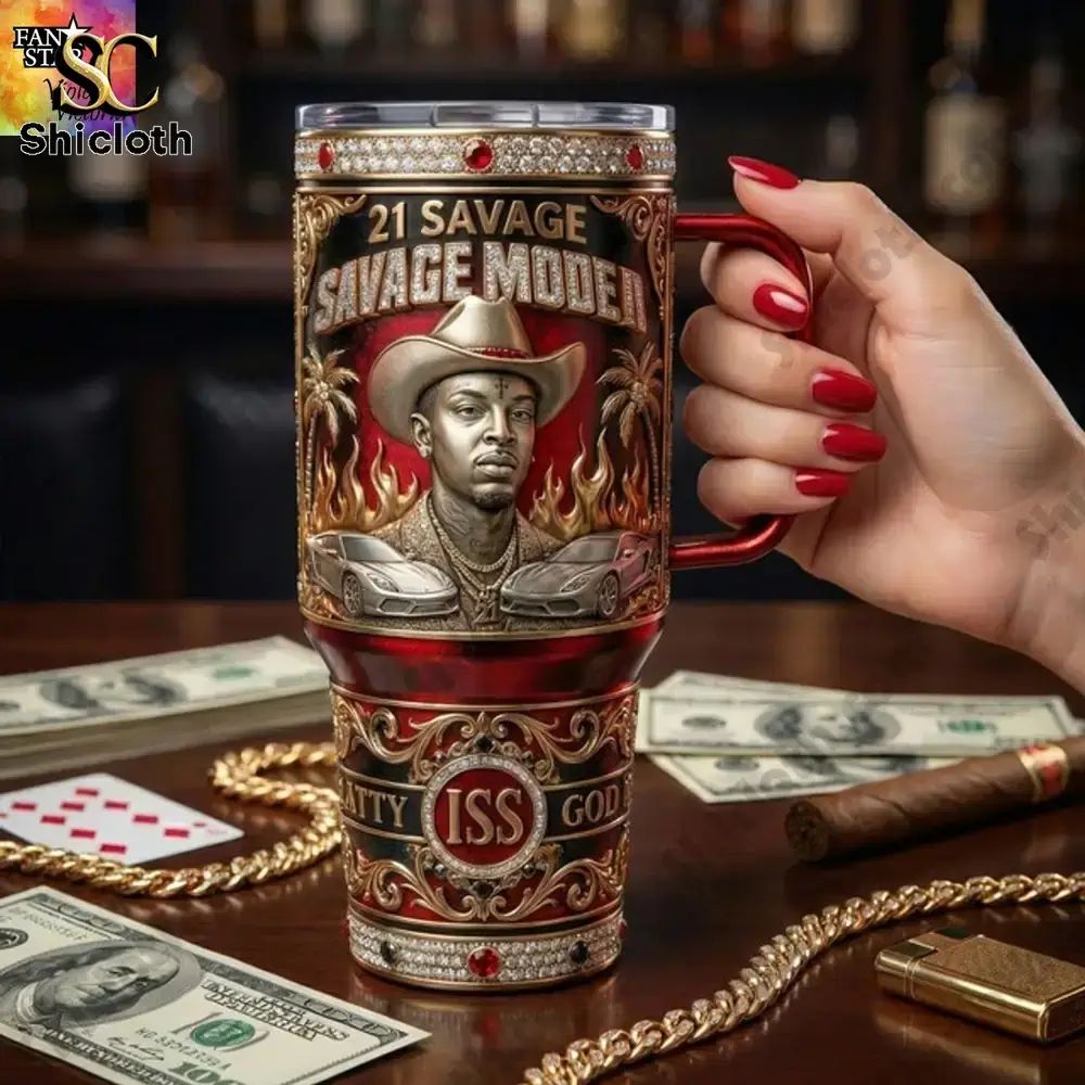 21 Savage Savage Mode Slatty On God Tumbler