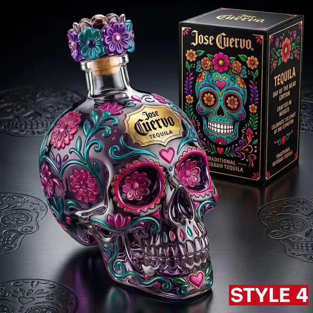 Jose Cuervo Day of the Dead Limited Edition Tequila Bottle