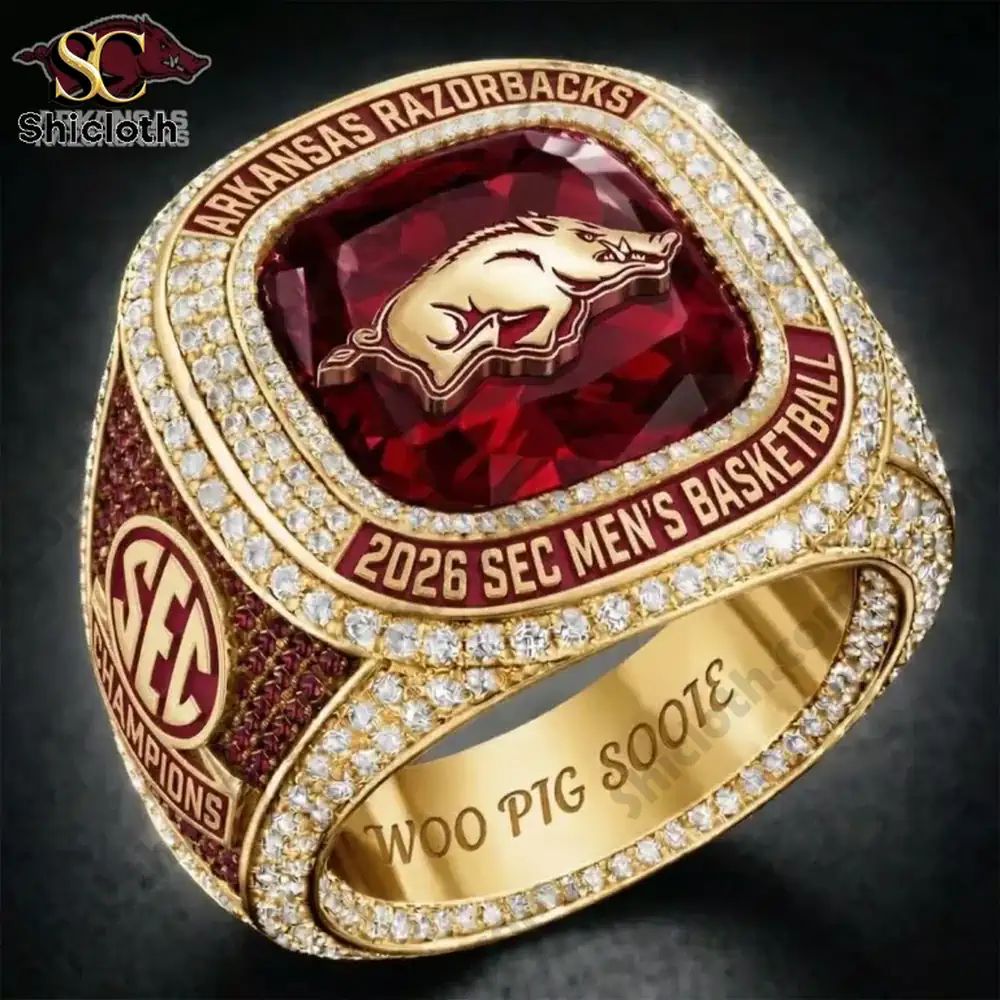 Arkansas Razorbacks 2026 SEC Men’s Basketball Champions Championship Ring
