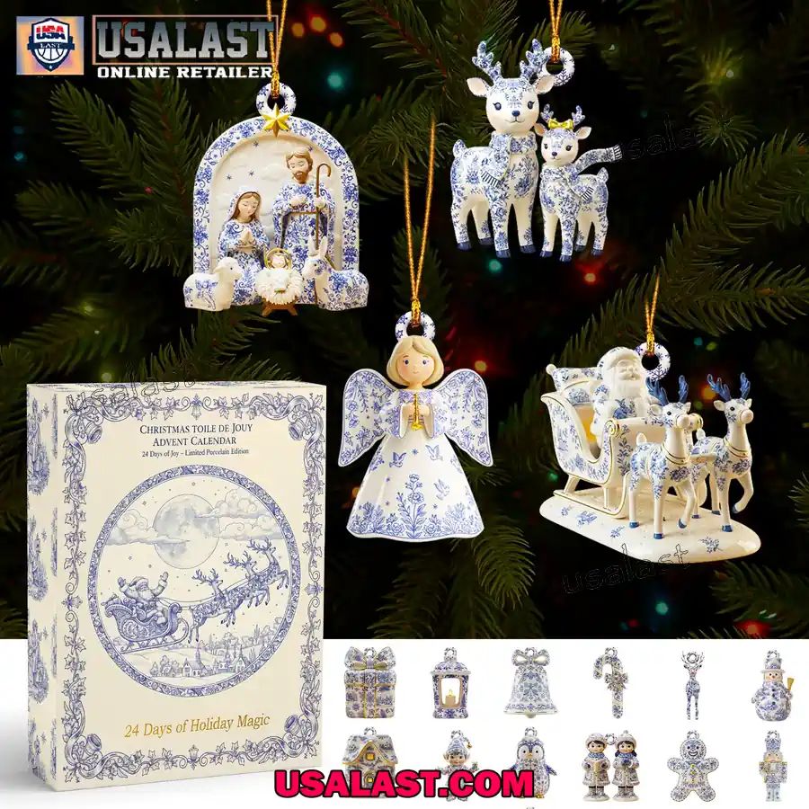 Christmas Toile De Jouy Advent Calendar 2025