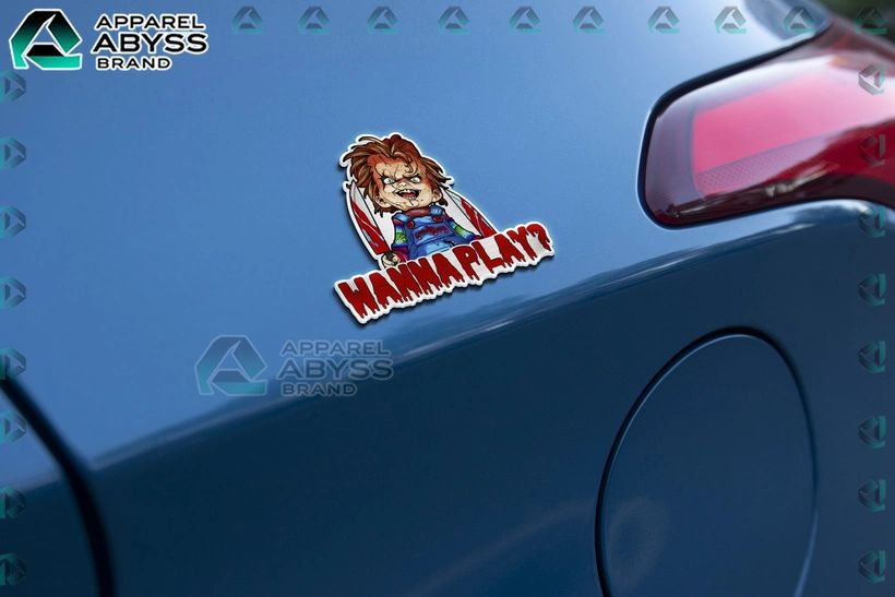 Chucky Doll Edition 3D Car Name Emblem Sticker