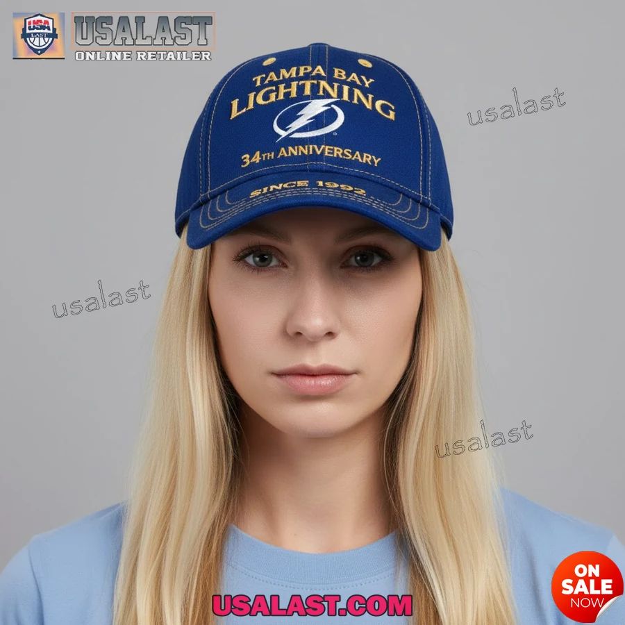 Tampa Bay Lightning 34th Anniversary 1992-2026 Classic Cap