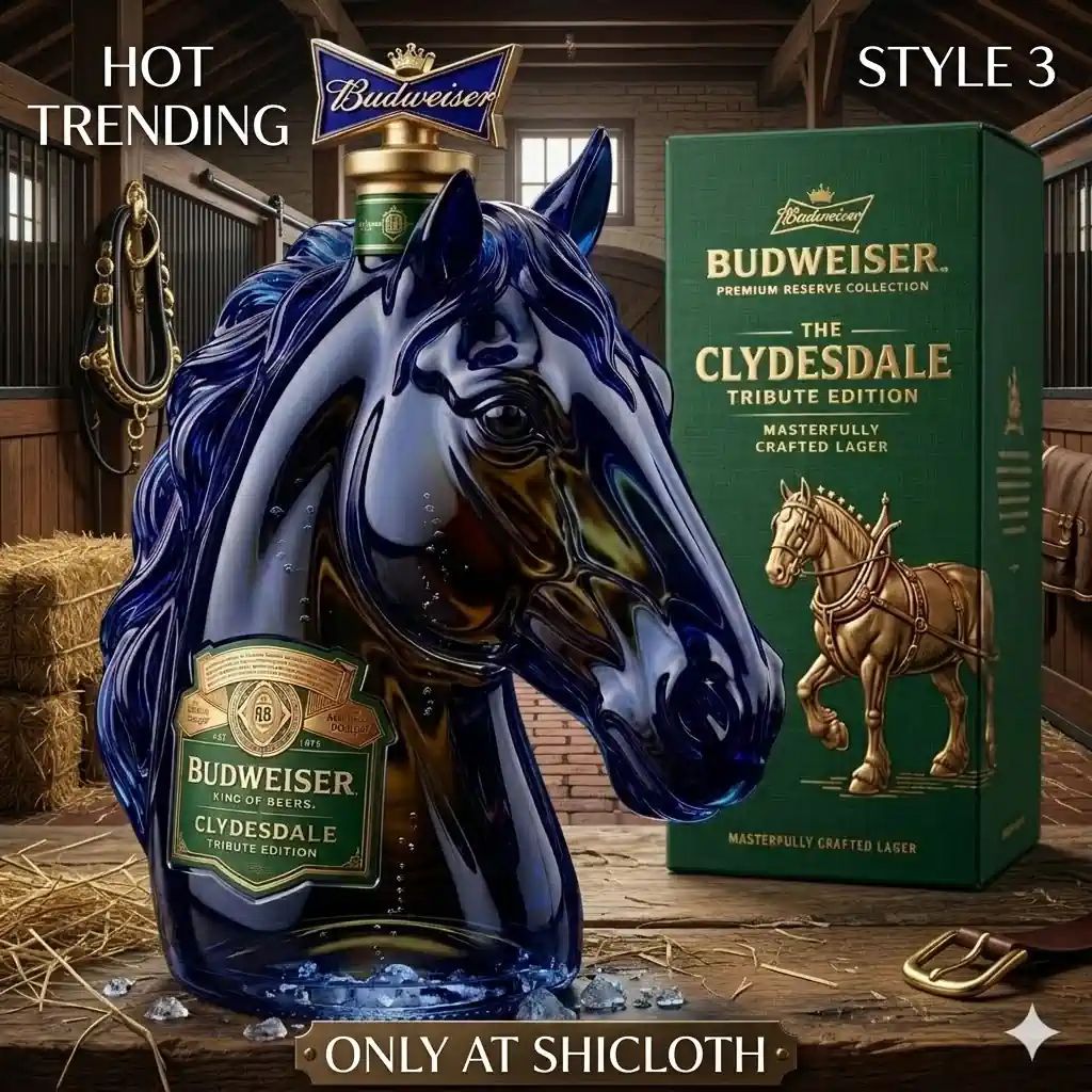 Budweiser Clydesdale Tribute Edition King Of Beers Whiskey Bottle
