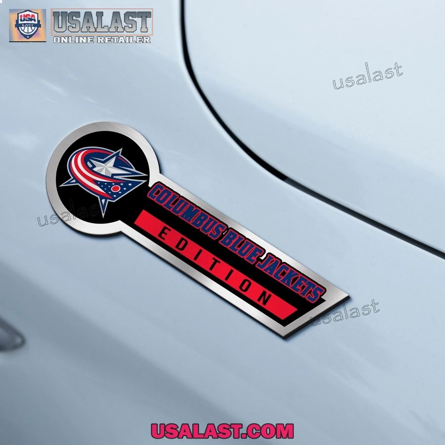Columbus Blue Jackets Edition 3D Engraved Car Name Emblem
