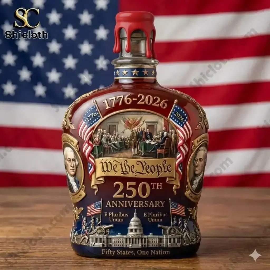 Trending US We The People 250th Anniversary 1776-2026 Whisky Bottle