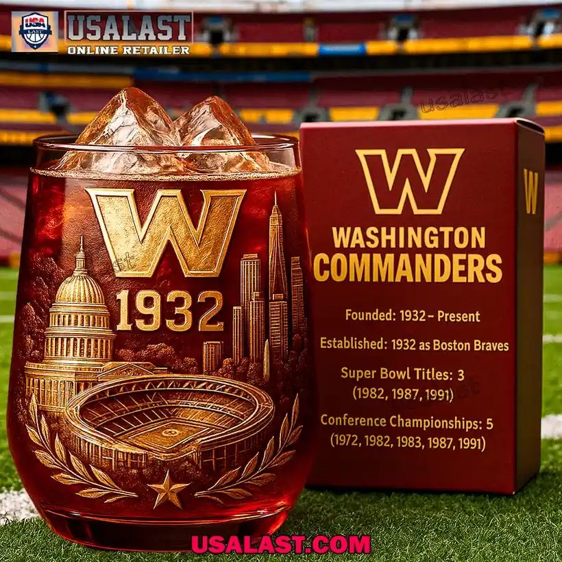 Washington Commanders 93th Anniversary Wine Glass