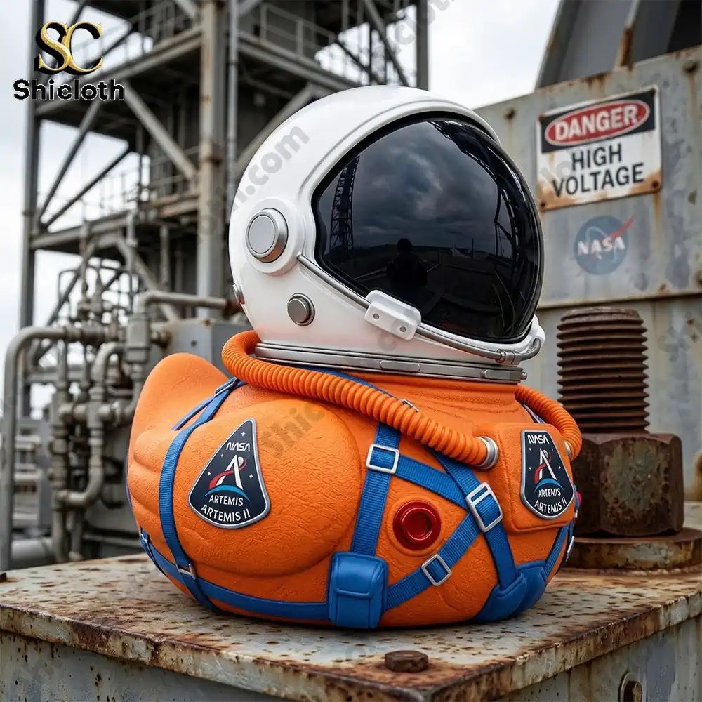 NASA Artemis II Mission Moon Launch Commemorative Astronaut Duck