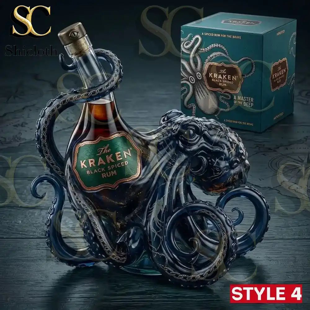 The Kraken Rum Edition 3D Octopus New Bottle Collection