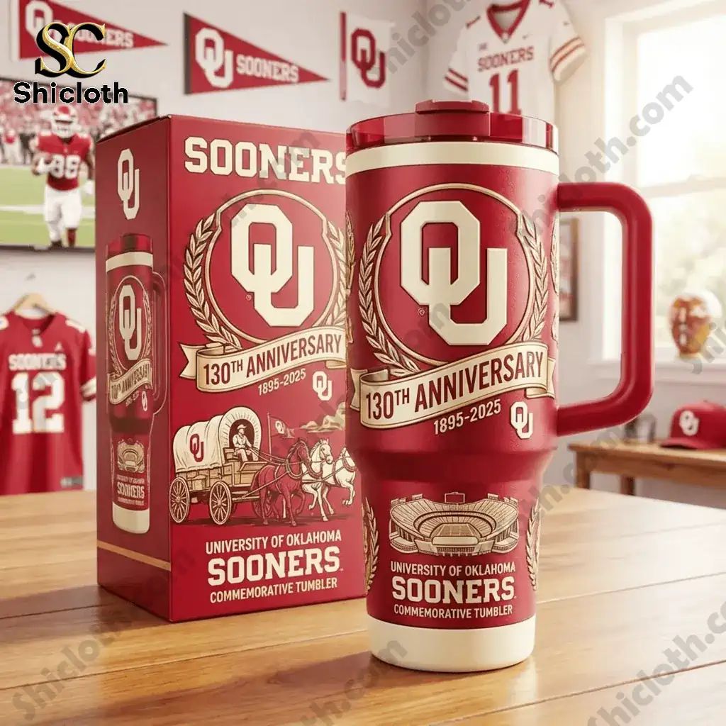 Oklahoma Sooners 130th Anniversary Tumbler