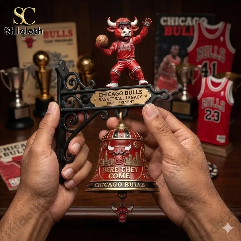 Chicago Bulls 150th Anniversary Here They Come Wall Bell