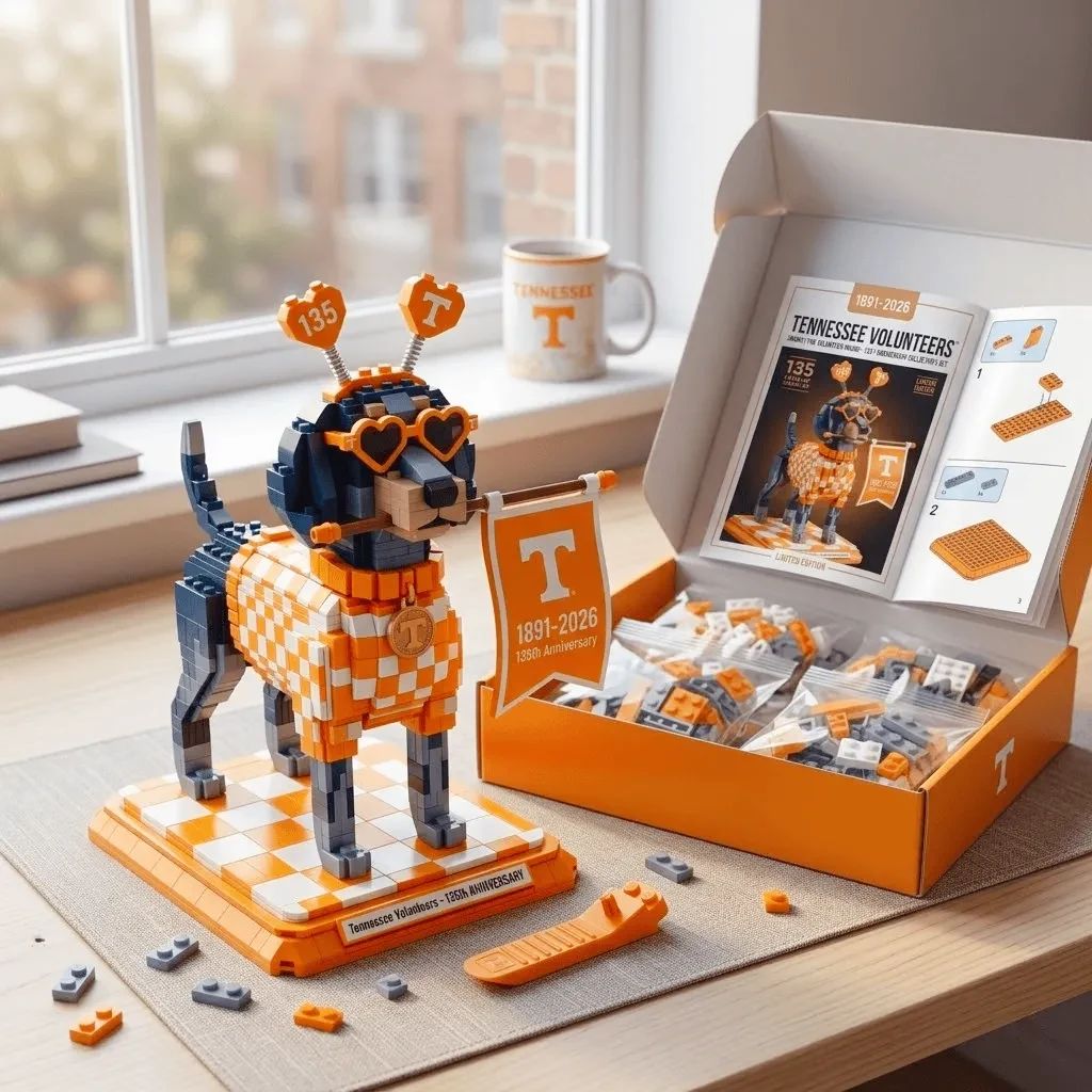 Tennessee Volunteers 135th Anniversary Commemorative Building Block Set