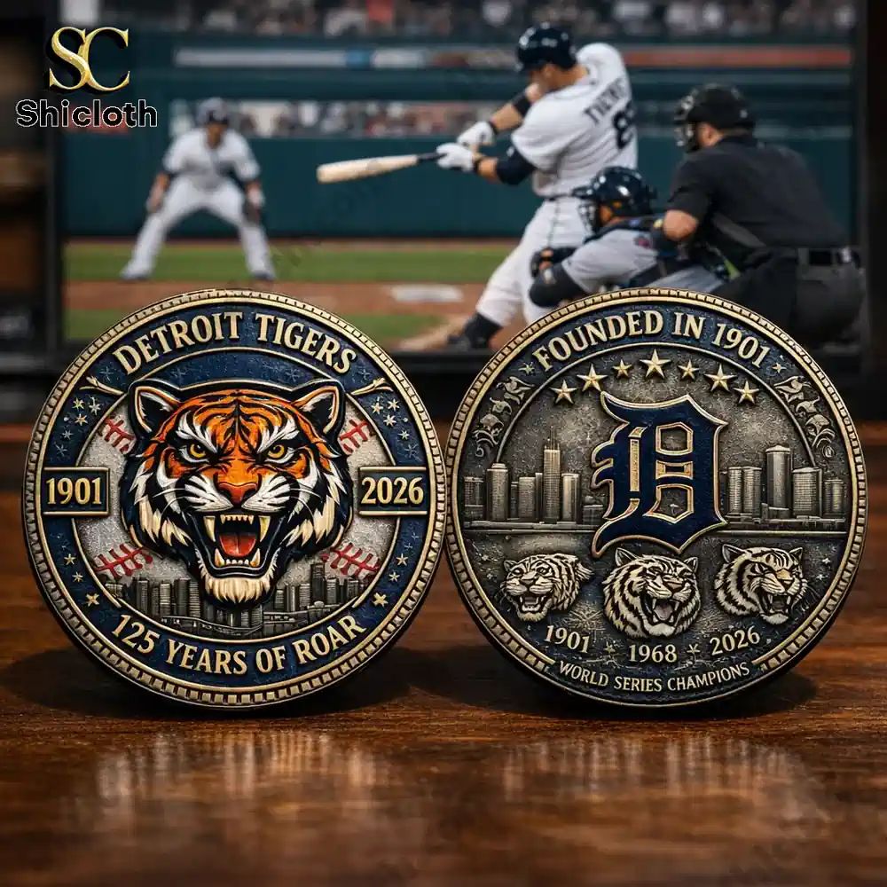 Detroit Tigers 125th Anniversary Coin