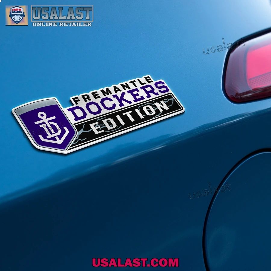 Fremantle Dockers Edition Custom 3D Car Badge Sticker
