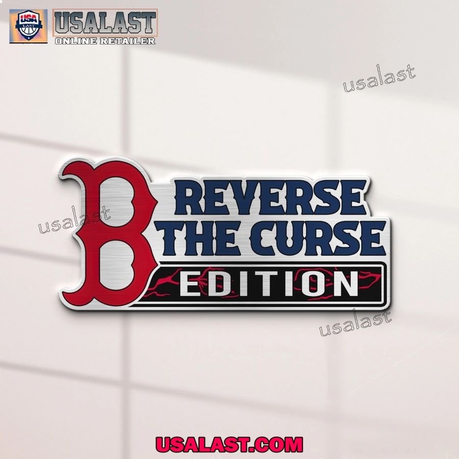 Boston Red Sox Edition Engraved Car Name Badge