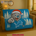 Detroit Lions Premium Christmas Fleece Blanket