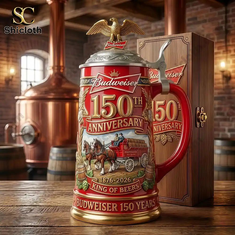 Budweiser 150th Anniversary Commemorative Collector Beer Stein