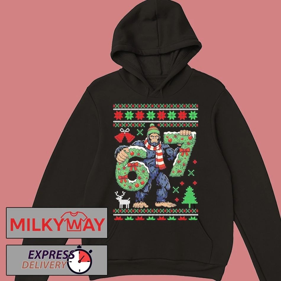 Bigfoot 67 Ugly Christmas Sweater