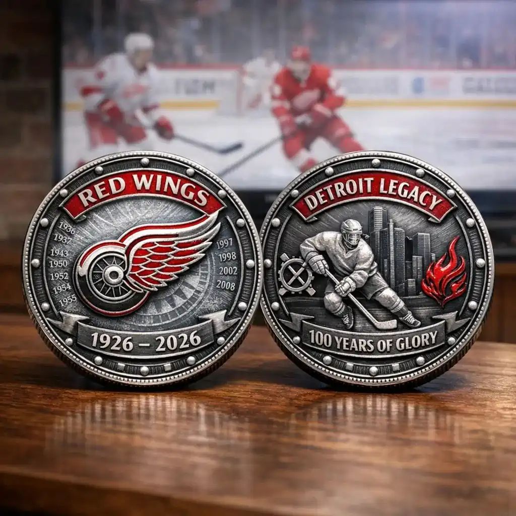 Detroit Red Wings 100th Anniversary Commemorative Coin