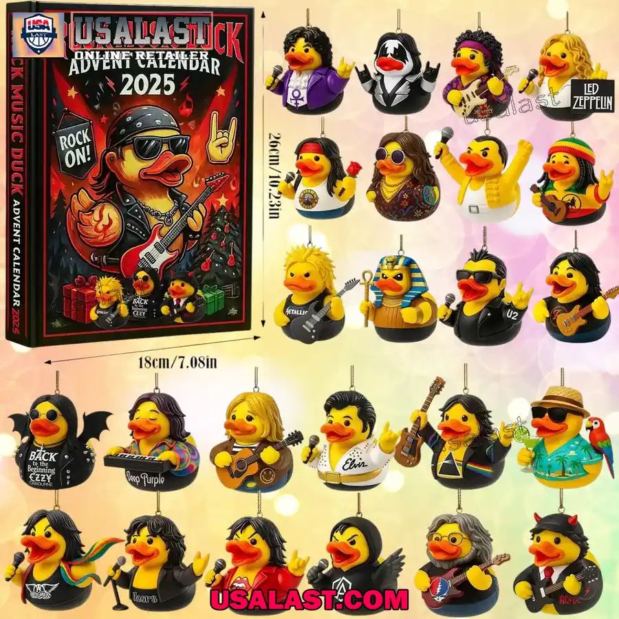 Rock Music Duck Advent Calendar 2025