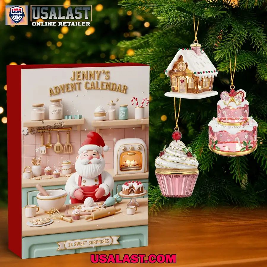 Personalized Baking Advent Calendar Christmas Gift Box