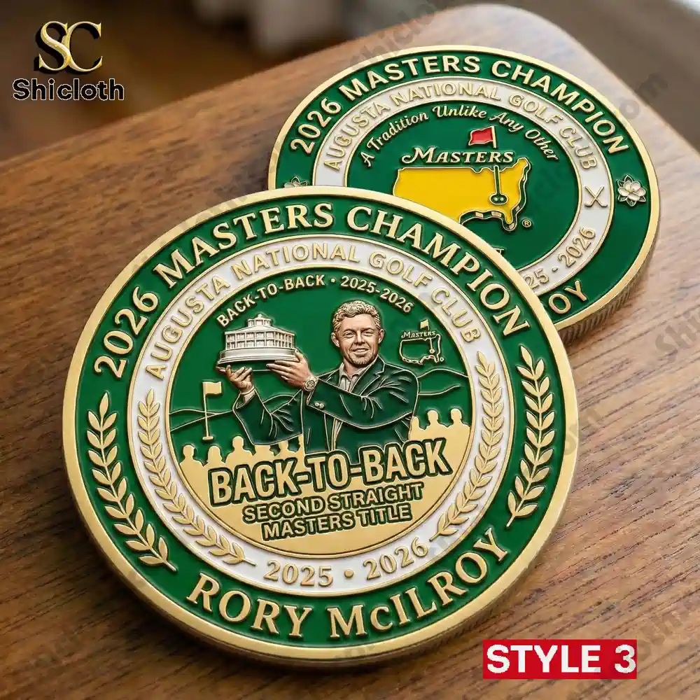 Rory McIlroy 2026 Masters Champions Commemorative Coin