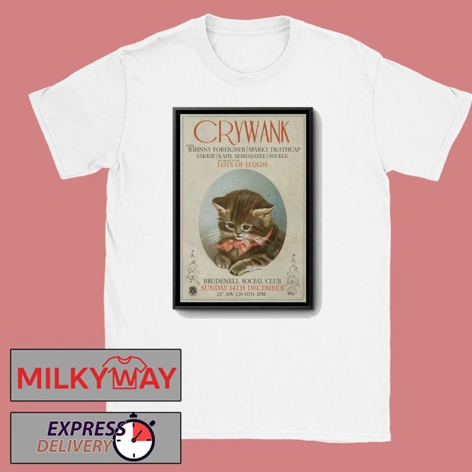 Crywank 12.14.2025 Leeds UK Poster shirt