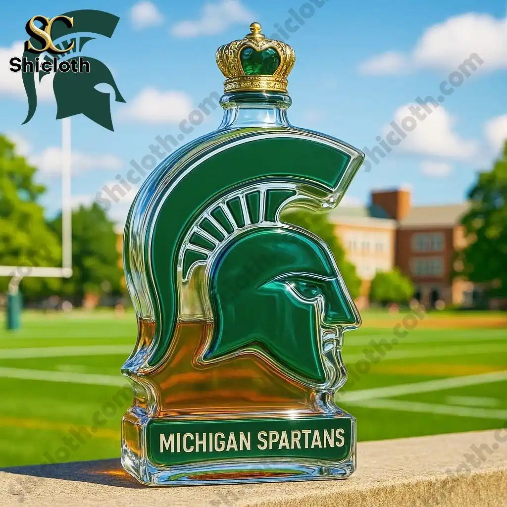Michigan State University Spartan Commemorative Whisky Bottle