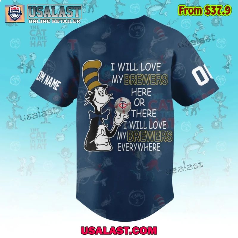 Milwaukee Brewers x Dr Seuss Baseball Jersey