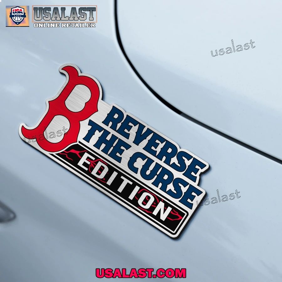Boston Red Sox Edition Engraved Car Name Badge