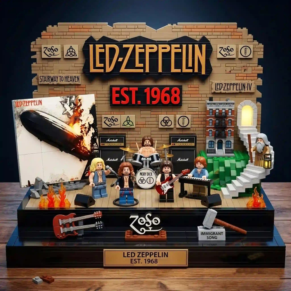 Led Zeppelin Stairway To Heaven Building Brick Set