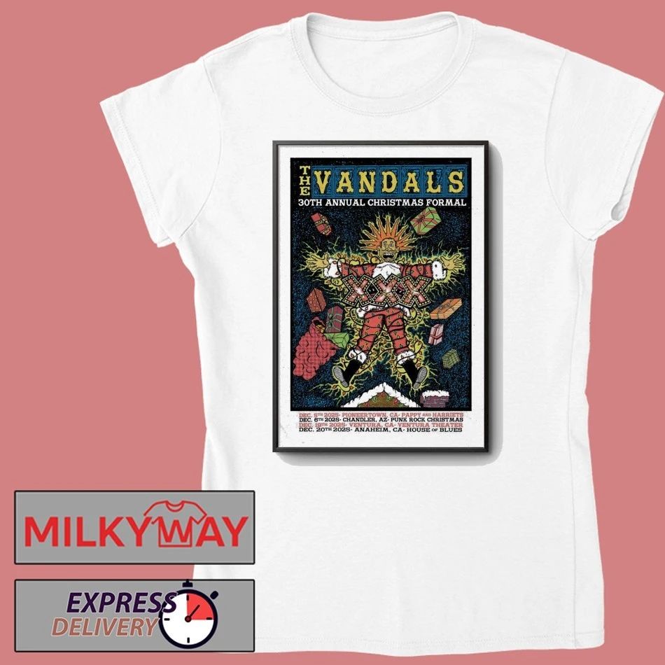 The Vandals Dec 6 2025 Punk Rock Christmas In Chandler AZ Poster shirt