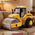 Personalized Road Roller Shape Plush Pillow