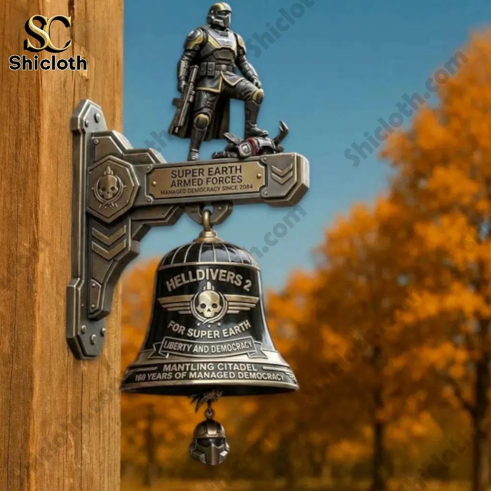 Helldivers 2 Super Earth Armed Forces Wall Bell