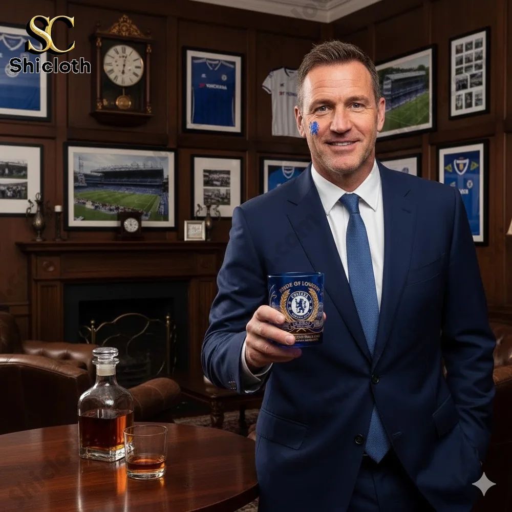 Chelsea 121 Years Celebration Stadium Whiskey Glass