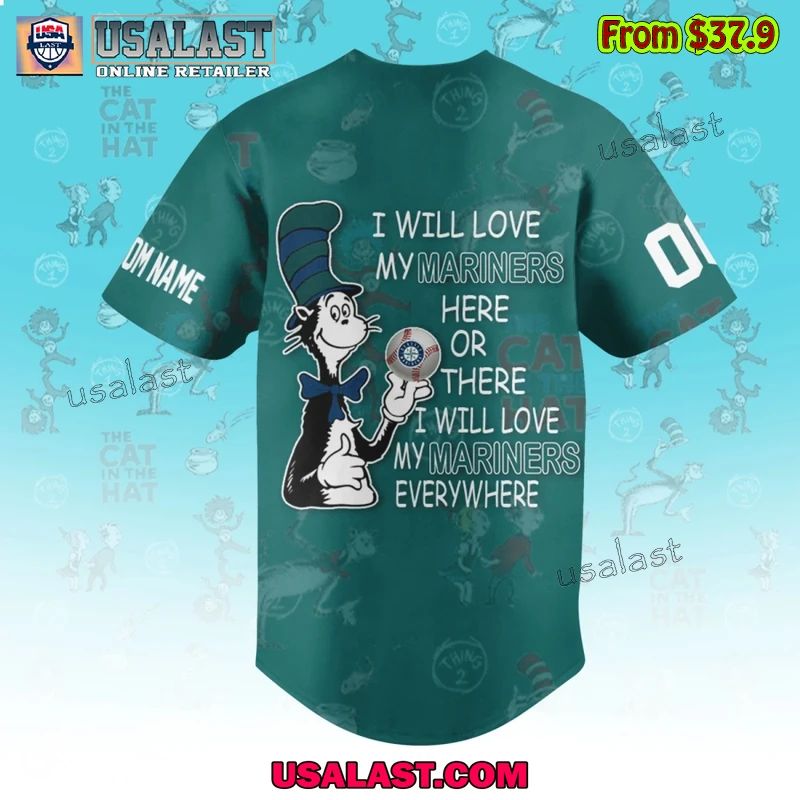 Seattle Mariners x Dr Seuss Baseball Jersey