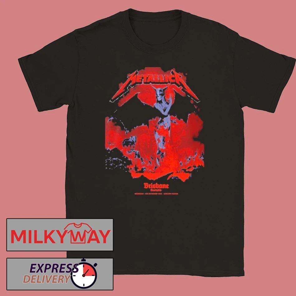Metallica M72 Brisbane Australia Venue Poster By Ken Taylor Pop Up Shop At Suncorp Stadium On 12 November 2025 shirt
