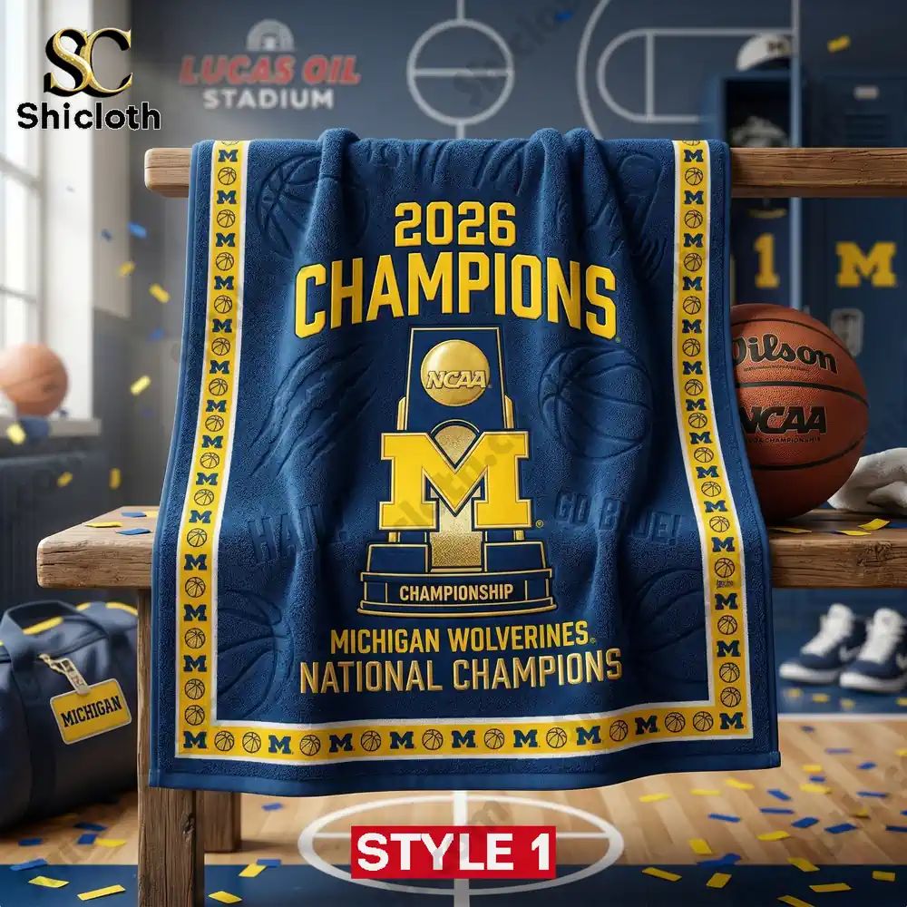 Michigan Wolverines 2026 National Champions Commemorative Towel