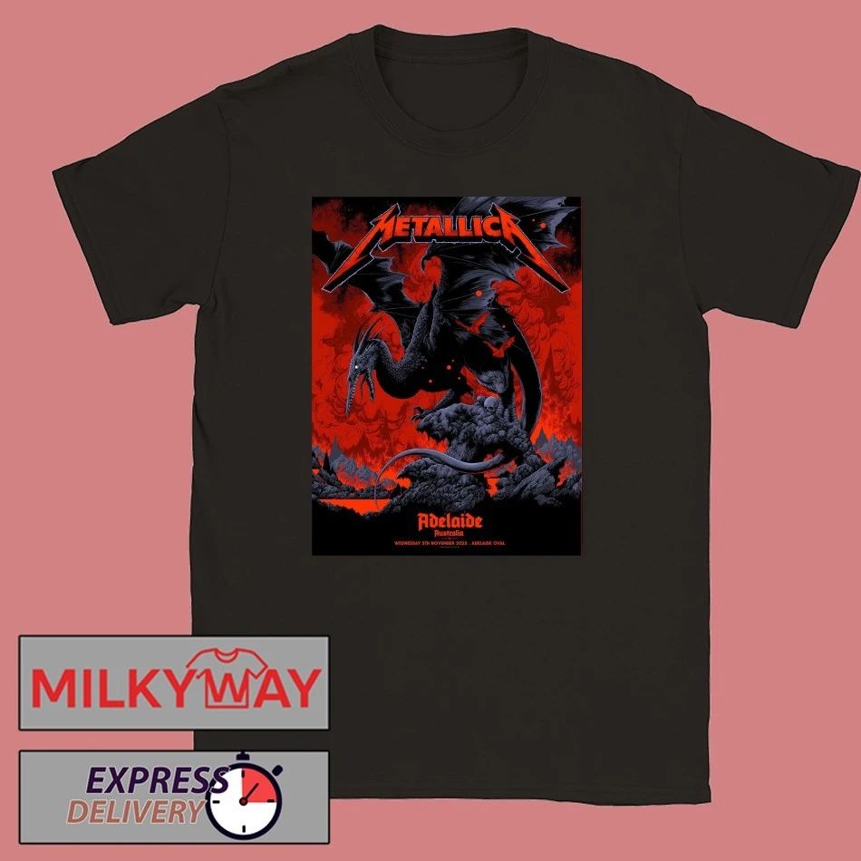 Metallica Adelaide Australia wednesday 5th november 2025 adelaide oval potter shirt