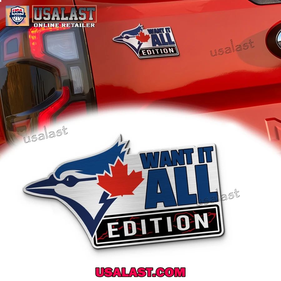 Toronto Blue Jays Edition Engraved Car Name Badge