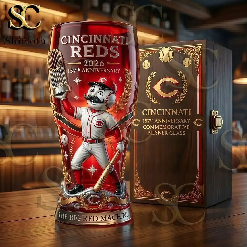 Cincinnati Reds 157th Anniversary Collector’s Beer Glass