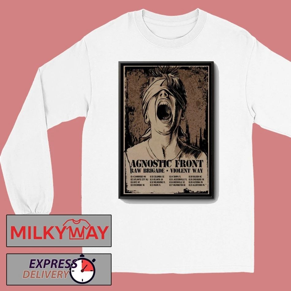 Agnostic Front December 2025 Tour Poster shirt