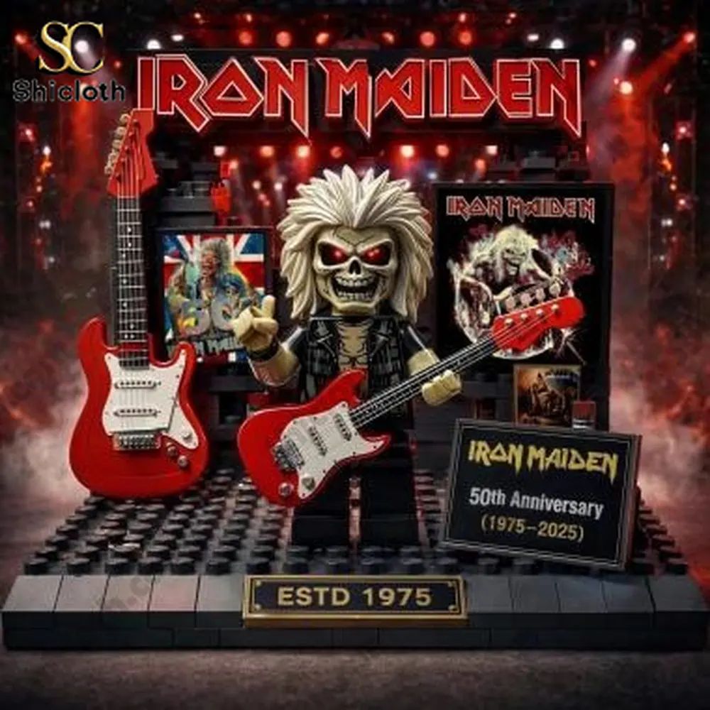 Heavy Metal Iron Maiden 50th Anniversary Building Brick