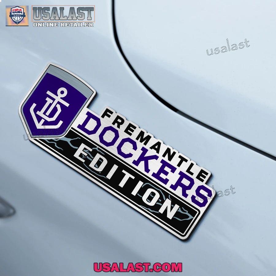 Fremantle Dockers Edition Custom 3D Car Badge Sticker