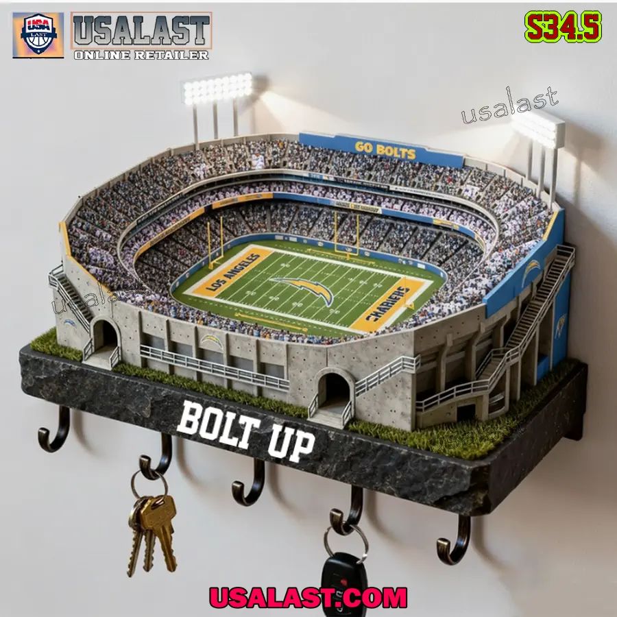 Los Angeles Chargers Sports Stadium Key Hooks, Key Holder