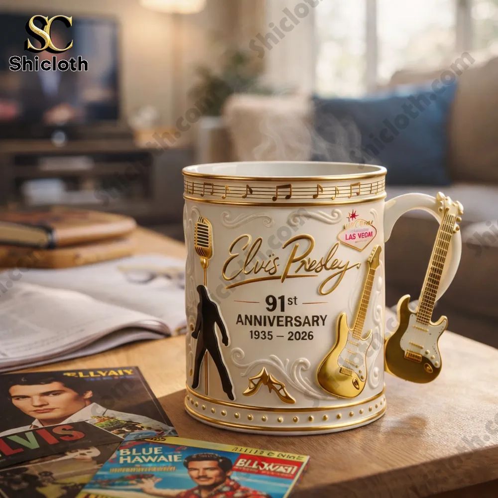 Elvis 91st Anniversary Commemorative Mug
