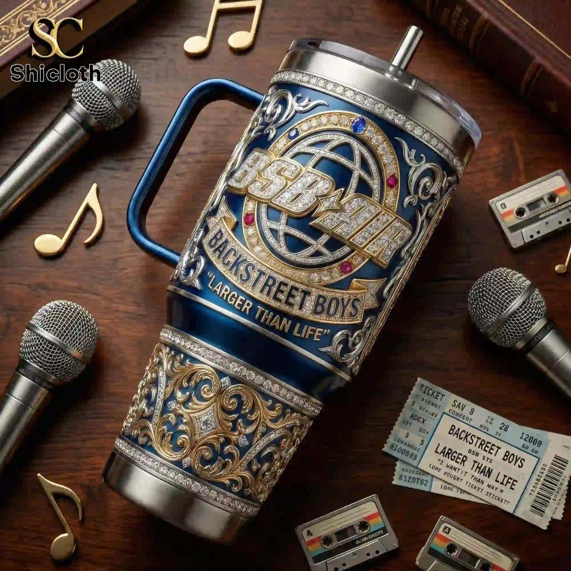 Backstreet Boys Larger Than Life 40oz Tumbler With Handle
