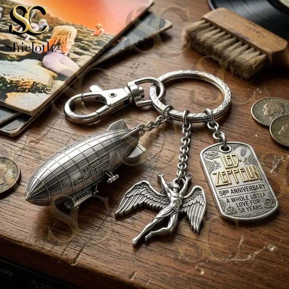 Led Zeppelin 58th Anniversary Edition Keychain